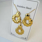 Custom 18K Gold Plated Stainless Steel Jewelry Set | MOQ 2