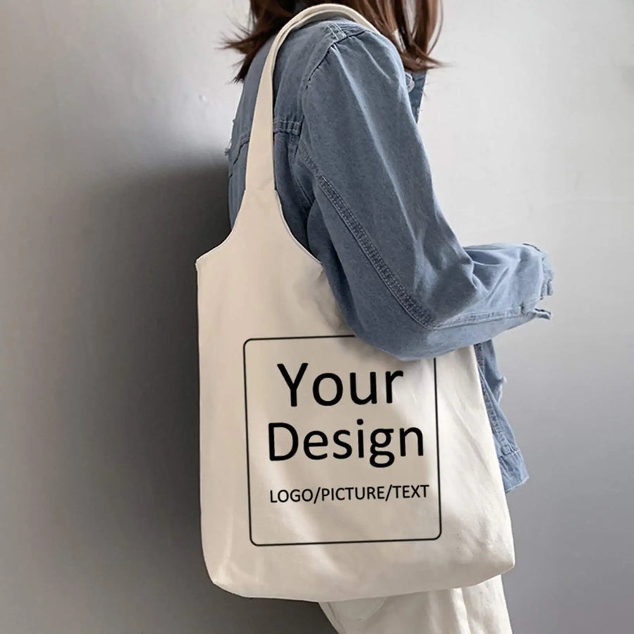 Custom Canvas Tote Bags with Logo | 10 MOQ Heavy-Duty Wholesale