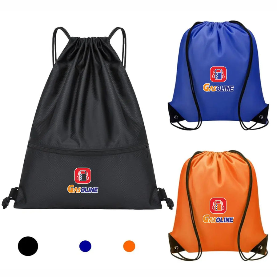 Custom Polyester Drawstring Bag | Promotional Gym Backpack