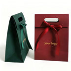 Custom Luxury Embossed Paper Bags | Gold Stamping Shopping Bags | Bulk