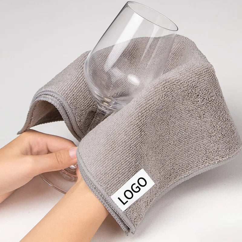 Customized Absorbent Microfiber Kitchen Cloth for Logo Printing