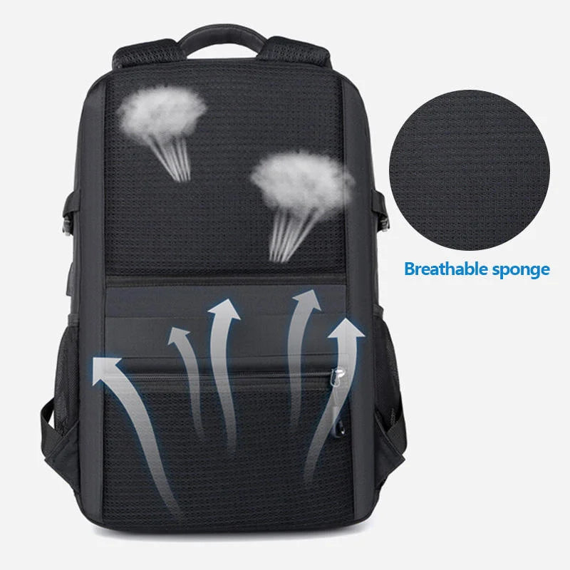 Slim 15.6 Inch Laptop Backpack with USB Port | Waterproof Office, School & Travel Carry Bag
