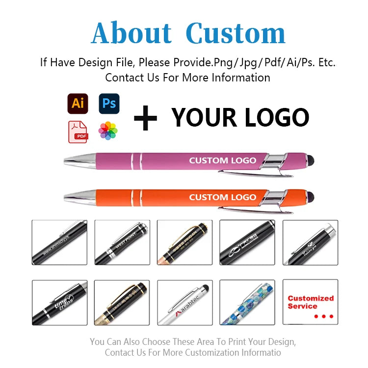 Custom Metal Ballpoint Pens with Logo | MOQ 300 | 15-Day Lead