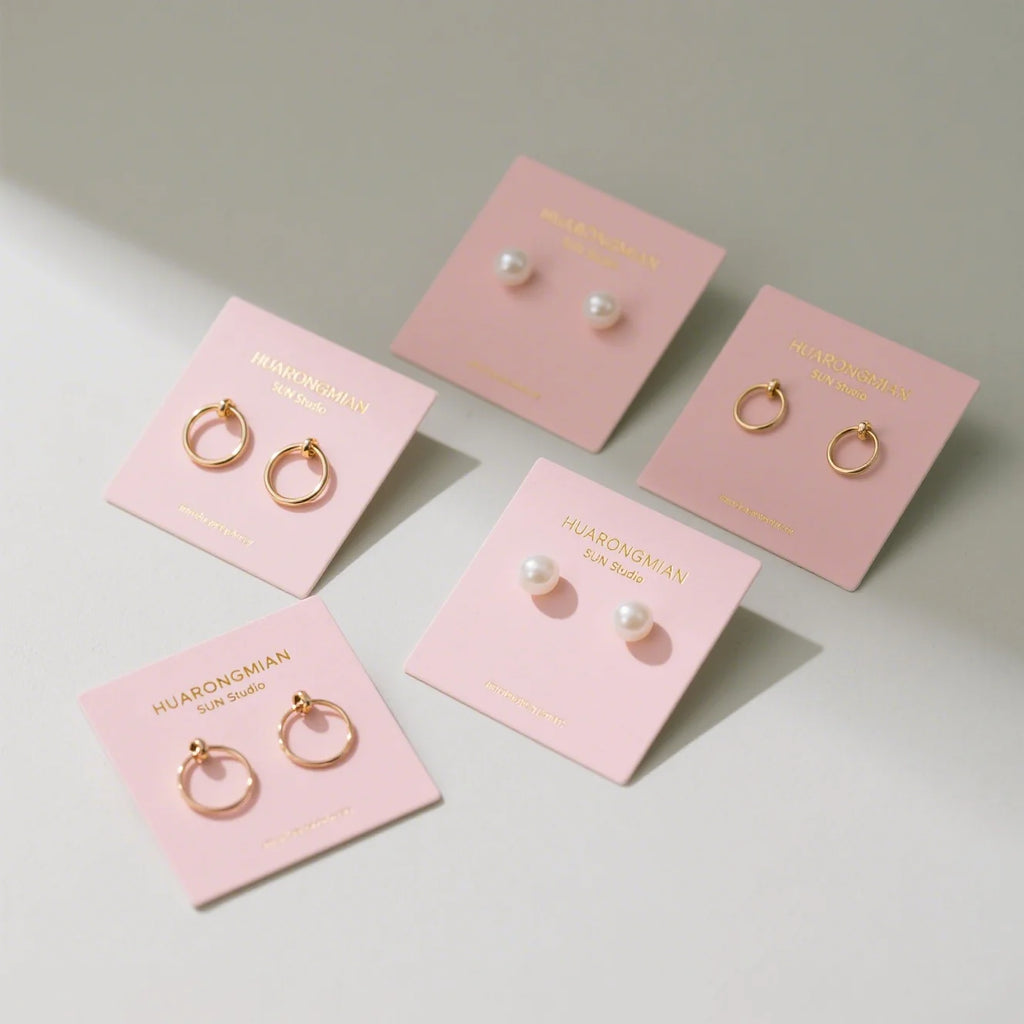 Custom Jewelry Display Cards – Eco-Friendly Cardstock, 7-Day Lead