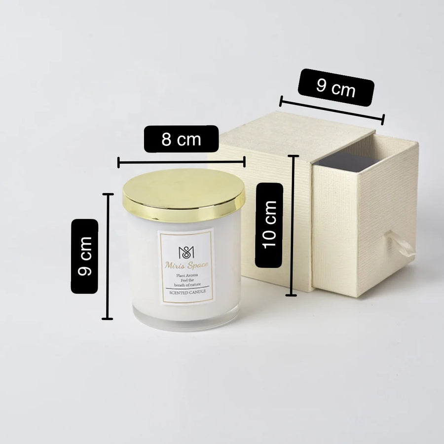 Custom Scented Soy Candles in Gift Box | 500 MOC Logo Options