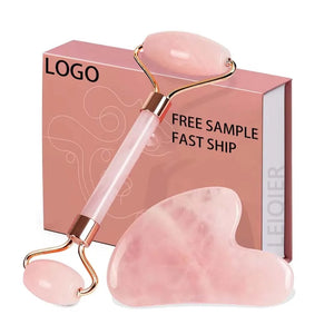 Custom Jade Gua Sha Set 100% Natural | Logo Printing | Spa Wellness