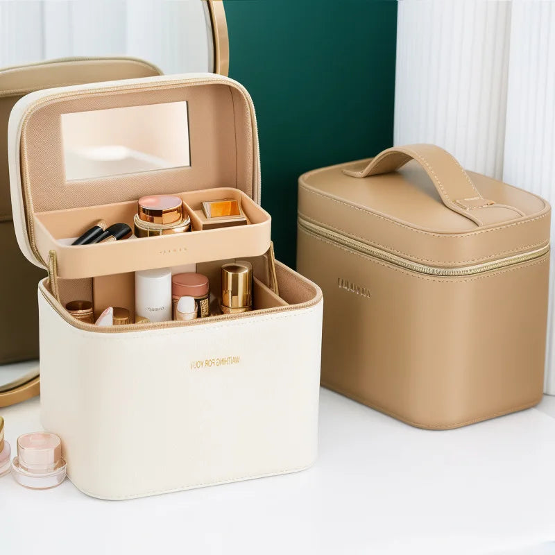 PU Cosmetic Storage Organizer | 1-Piece MOQ | 31-Day Lead