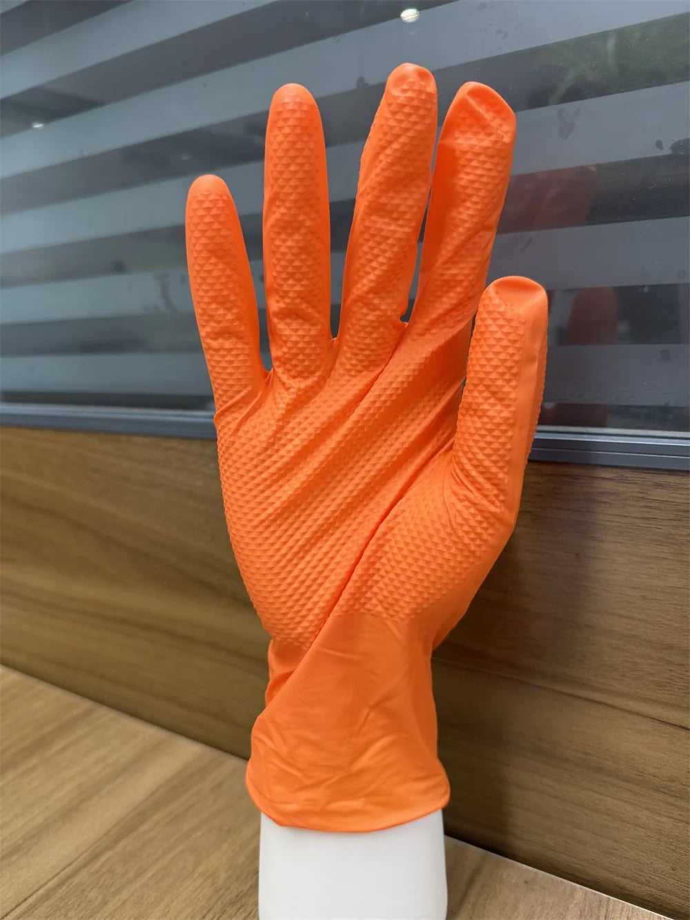 8mil Industrial Diamond Grip Nitrile Gloves | Bulk MOQ 1000