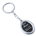 Custom Zinc Alloy Photo Keychain 100pcs MOQ | Silk Screen 7 Colors | Interchangeable Picture Frame