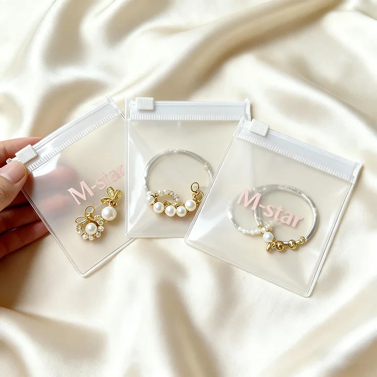 Custom PVC Ziplock Jewelry Bags Wholesale | 500 MOQ 31-Day Lead