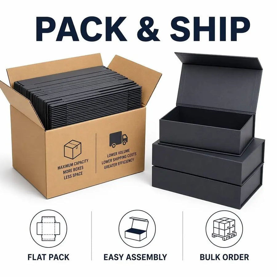 Custom Magnetic Closure Gift Box with Logo | 500 MOQ