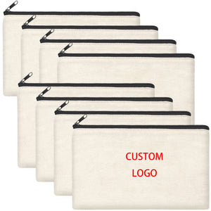 Custom Canvas Multi-Purpose Bag | Eco-Friendly | Zipper Closure | 100 MOQ | Logo