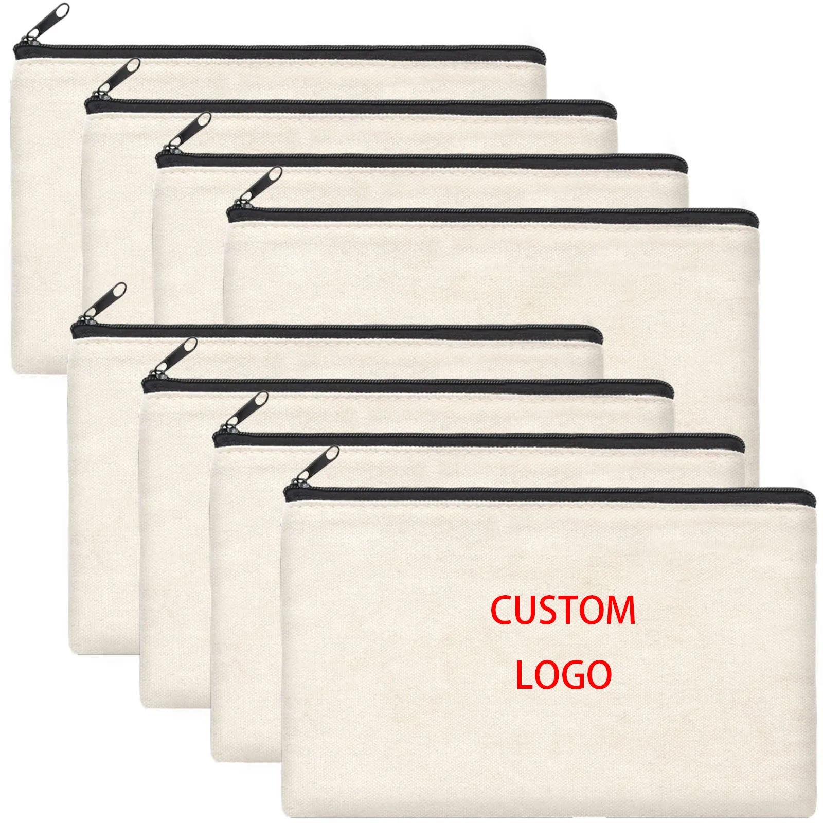 Custom Canvas Multi-Purpose Bag | Eco-Friendly | Zipper Closure | 100 MOQ | Logo