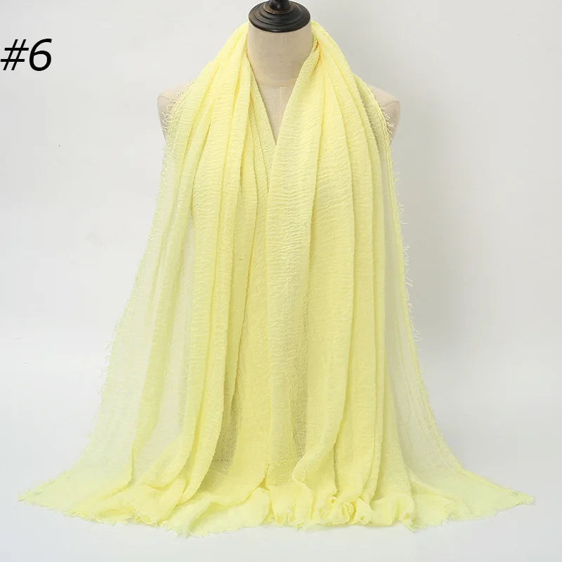 Wholesale Polyester Scarves: 105 Colors, 10-Day Lead, 90x180cm | Spring/Summer Women's Fashion