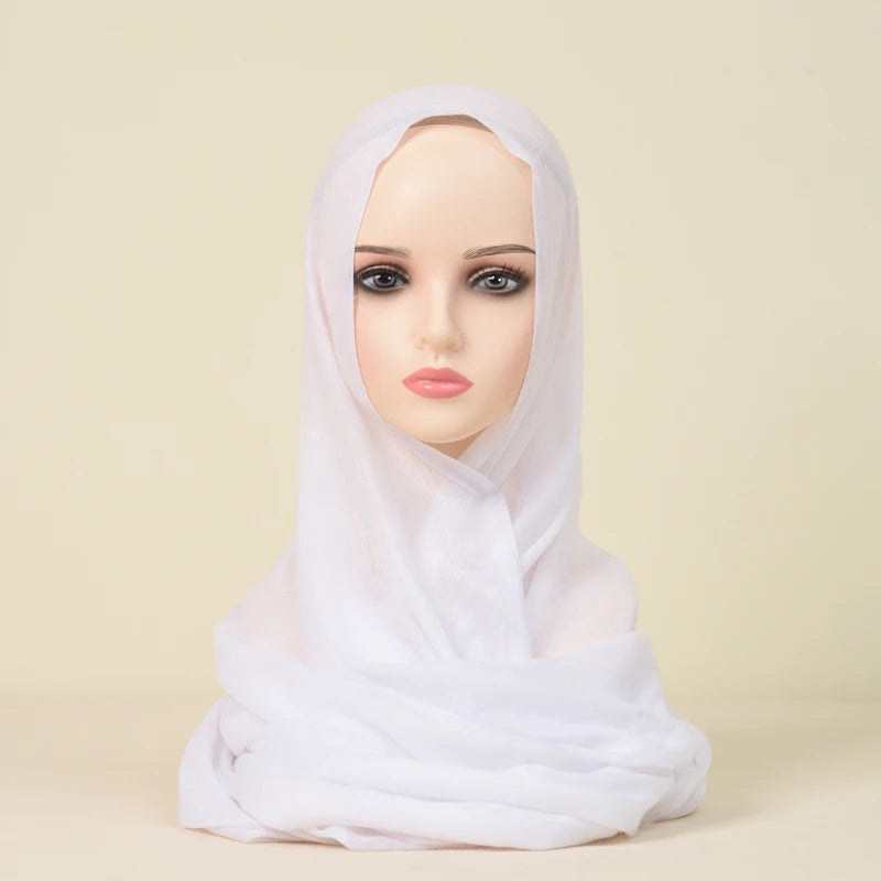 Polyester Silk Satin Hijab | 107x180cm | 24 Colors | Wholesale | Custom Packaging