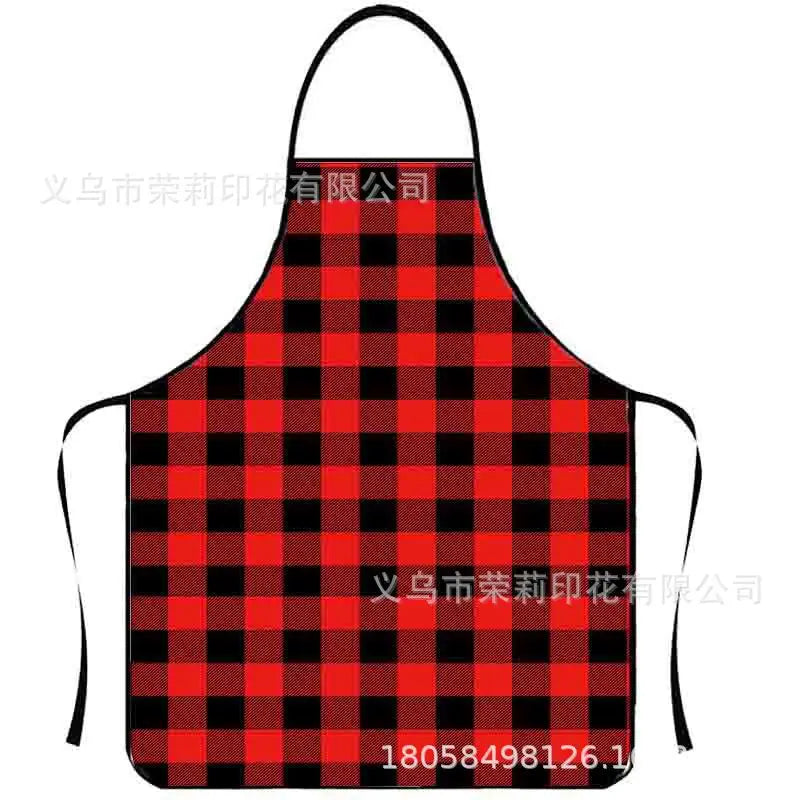 Waterproof Polyester Apron | 3D Printed Cartoon Barbecue Apron