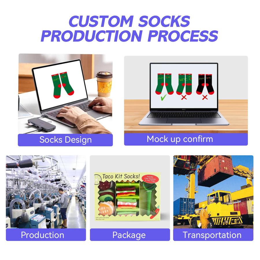 Custom Embroidered Anti-Slip Yoga Socks | Women's Grip Socks with Logo | Premium Studio Retail
