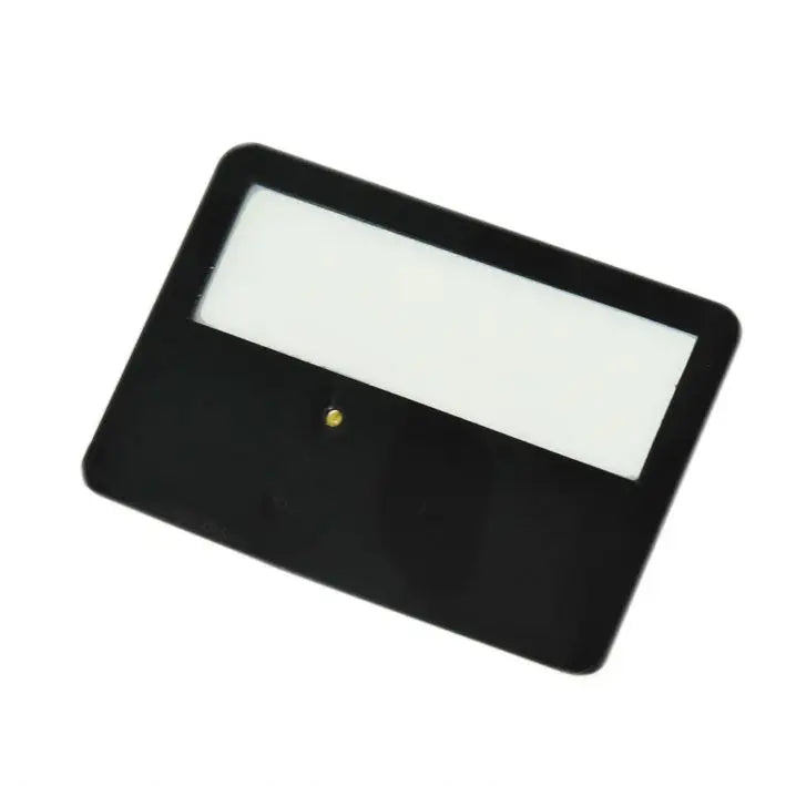 Custom Credit Card Magnifier 10pcs MOQ | LED Light, GS Certified, 85x55mm PVC for Promotional Gifts
