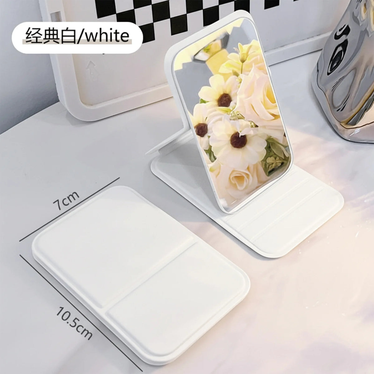 Folding Touch-Up Mirrors | Custom Logo | MOQ 100 pcs