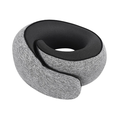 Custom Logo Memory Foam Travel Neck Pillow for Cars & Airplanes