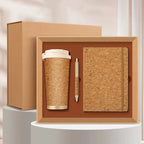 Custom Wooden Notebook Gift Set with Logo | 10 MOQ