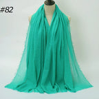 Wholesale Polyester Scarves: 105 Colors, 10-Day Lead, 90x180cm | Spring/Summer Women's Fashion