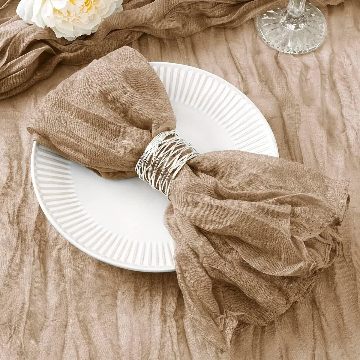 Cheesecloth Table Runners | OEKO-TEX | MOQ 1 | Luxury