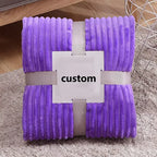 Custom Printed Polyester Blanket | 500 Pcs MOQ Home Decor Throw