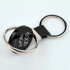 Custom Rotating Stainless Steel Keychain with Laser Engraving | 500 MOQ