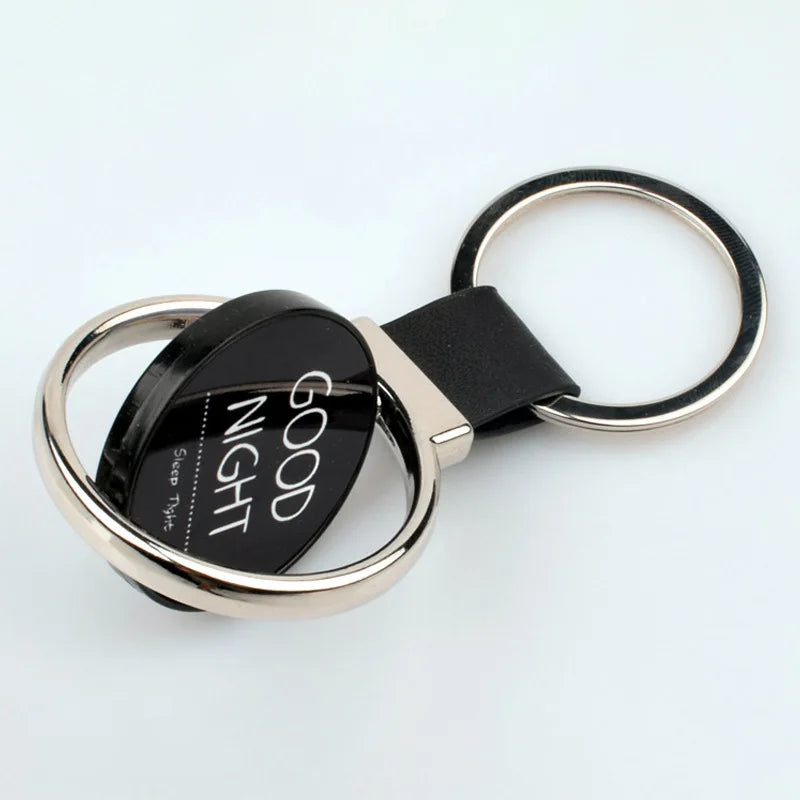 Custom Rotating Stainless Steel Keychain with Laser Engraving | 500 MOQ