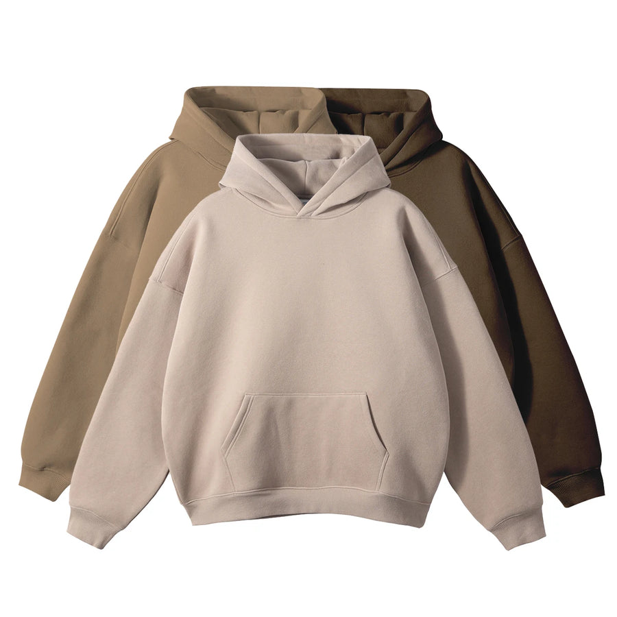 Thick Cotton Fleece Hoodie for Custom Printing (Oversized Fit)