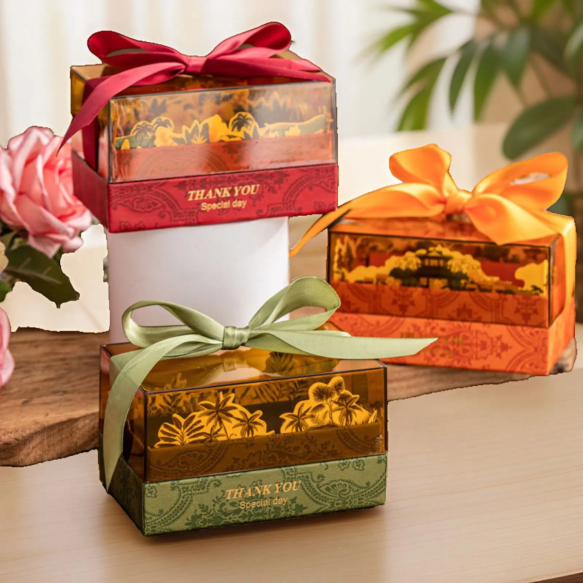 Custom Pyramid Favor Boxes with Logo Wholesale | MOQ 500