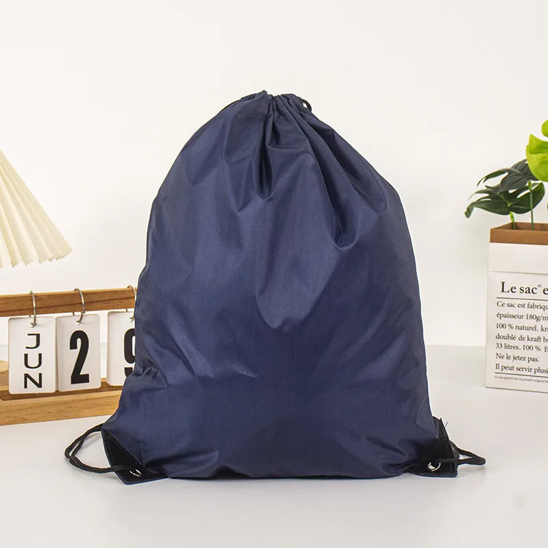 Custom Microfiber Synthetic Leather Drawstring Bag: Waterproof, Thermal Print Logo, MOQ 50 for Gym & Camping