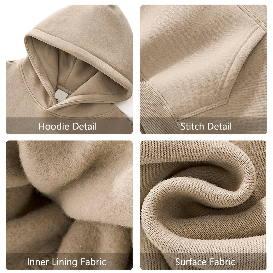Thick Cotton Fleece Hoodie for Custom Printing (Oversized Fit)