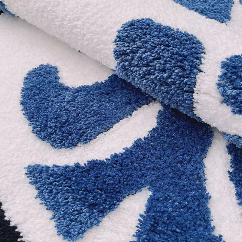 Wholesale Letter Design Quickly Absorbent Microfiber TPR Bathroom Area Rugs – Machine Tufted Custom Rugs for Hotels & Home