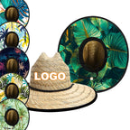 Custom Natural Grass Wide Brim Hats | 50-Piece MOQ & 5-Day Lead Time | Beach & Lifeguard Sun Hats