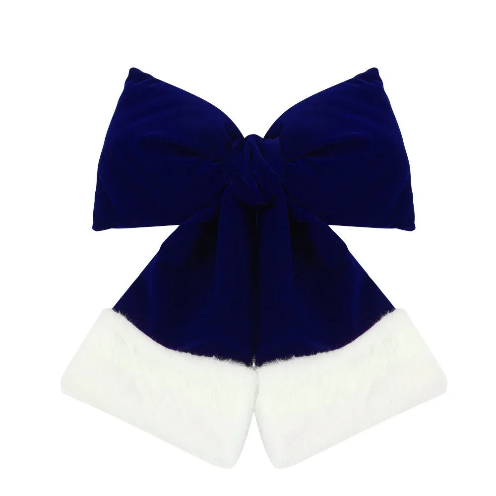 Christmas Velvet Bowknot Tree Ornaments | OEM Custom 50 MOQ