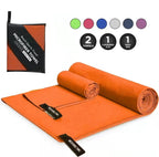 Custom Microfiber Sport Towel with Logo | Quick-Dry, 200gsm, 50 MOQ, 6 Sizes