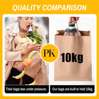Custom Kraft Paper Bags | Cafe Coffee Food Delivery Bags
