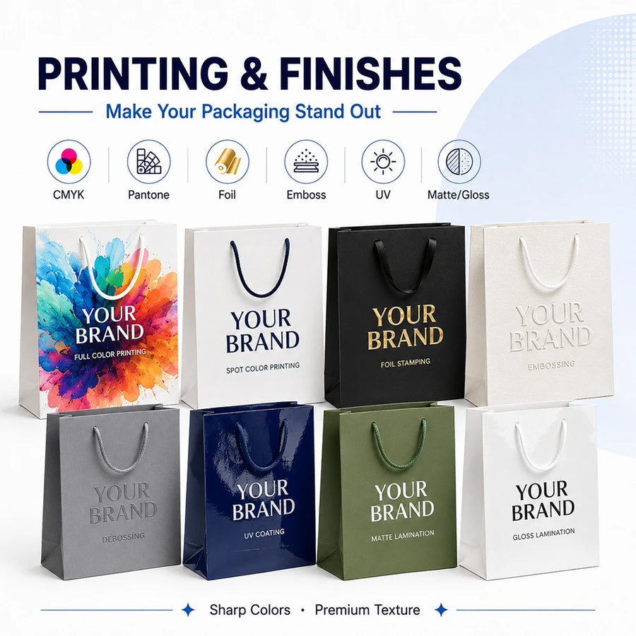 Custom Kraft Paper Bags | 100 Pcs MOQ, ISO9001 | Food-Grade Eco-Friendly