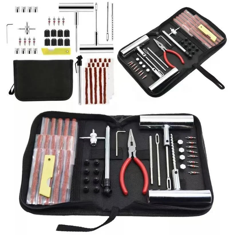 46-Piece Custom Car Emergency Tyre Repair Kit | MOQ 1 Set