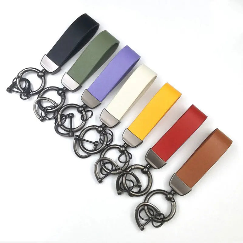 Custom Leather Keychains with Logo | PU/Genuine Leather, Zinc Alloy