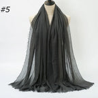 Wholesale Polyester Scarves: 105 Colors, 10-Day Lead, 90x180cm | Spring/Summer Women's Fashion
