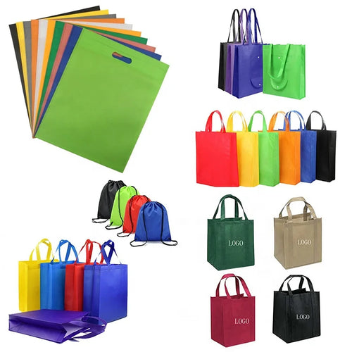 Custom Non-Woven Tote Bags with Logo | 500 MOQ BSCI Certified Wholesale