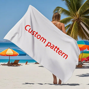 Custom Printed Microfiber Beach Towel 100 MOQ | Quick-Dry Sand-Free Design for Corporate Promotions & Resort Amenity Programs