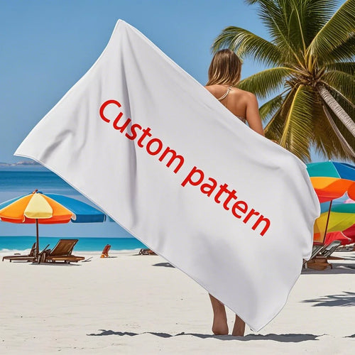 Custom Printed Microfiber Beach Towel 100 MOQ | Quick-Dry Sand-Free Design for Corporate Promotions & Resort Amenity Programs