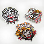 Custom Waterproof Vinyl Stickers 100pcs MOQ | Die-Cut, Digital/UV Print, Gloss/Matte Finish