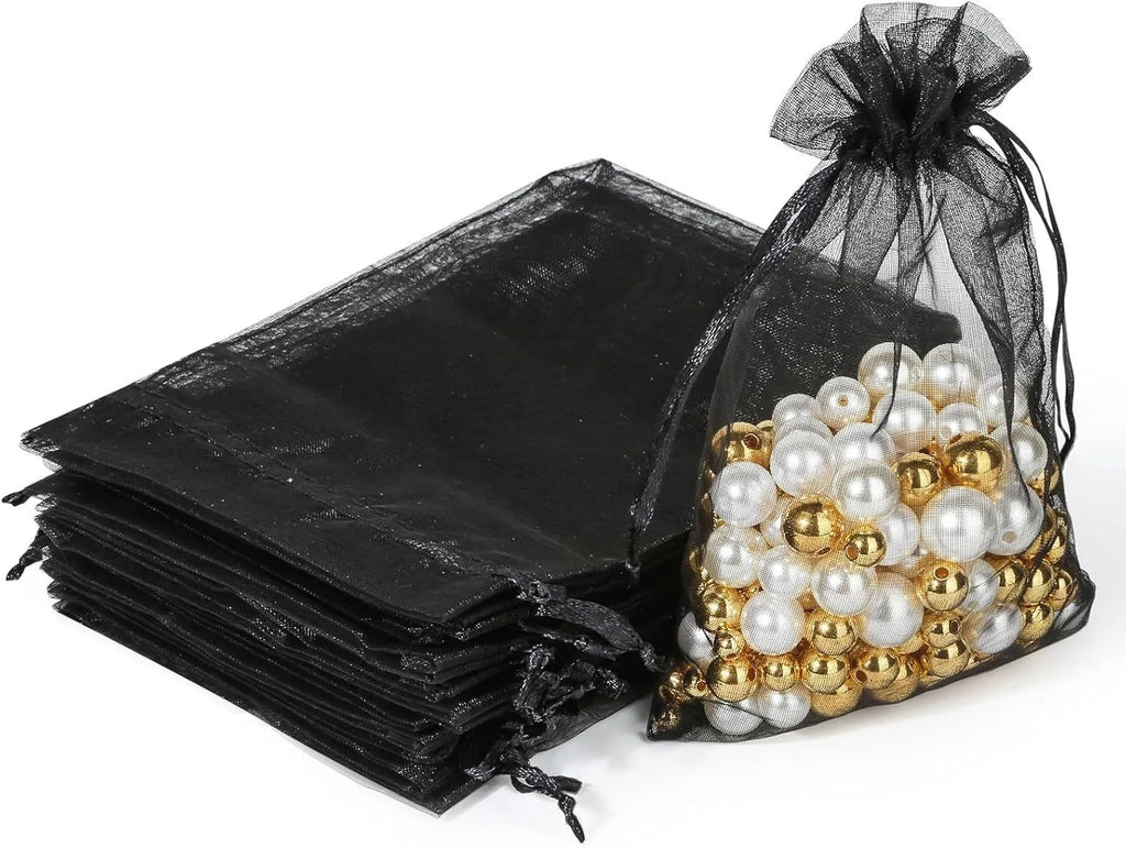Transparent Organza Pouches Wholesale | 0.001kg Gift Bags Jewelry Packaging