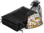 Transparent Organza Pouches Wholesale | 0.001kg Gift Bags Jewelry Packaging