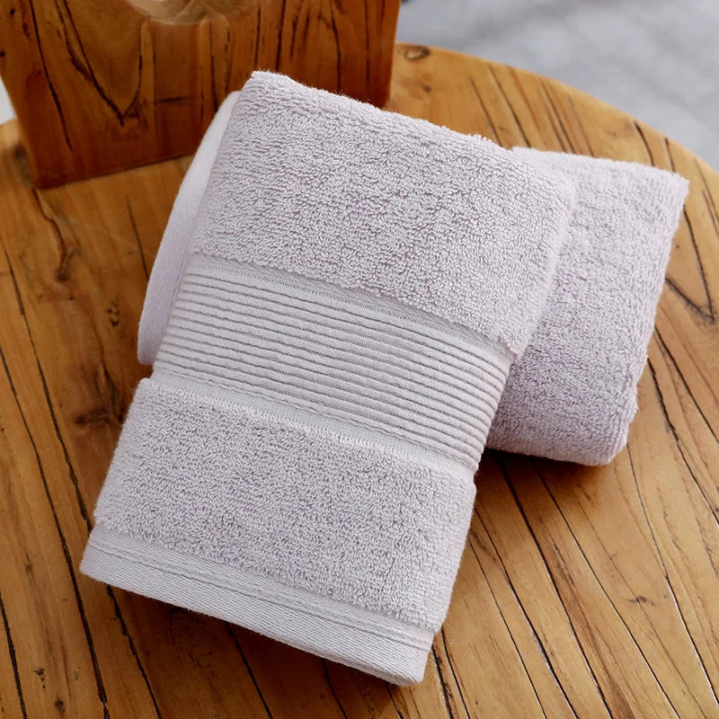 100% Pure Cotton Extra-Thick Face Towel | 120g | OEM Logo | 1 MOQ | Hotel Spa